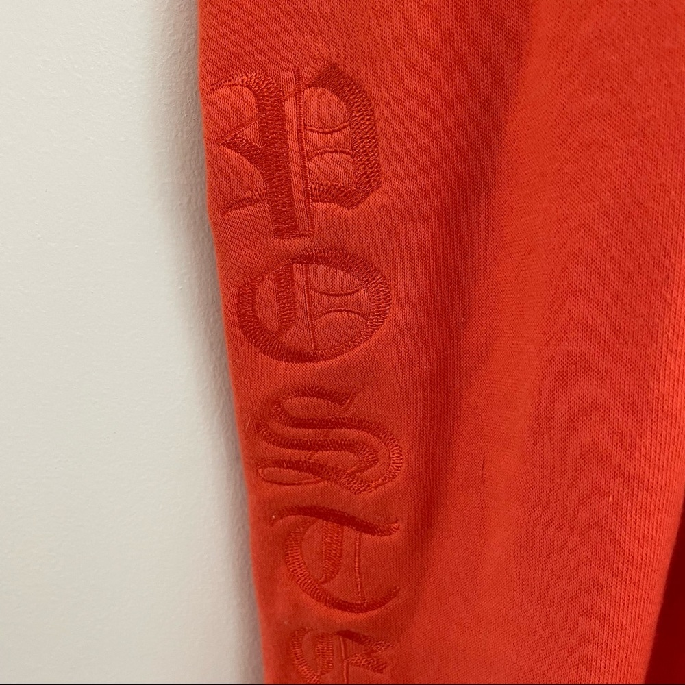 RARE Dolls Kill Poster Grl Oversize Cut Out Hoodie - Orange, Small - Picture 7 of 12